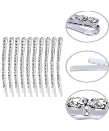 Changyeah 12 Pieces Hair Pins Crystal Hair Pins Rhinestone Hair Clips Hair Clips Hair Pins for Women Silver - Buy Online on GoSupps.com
