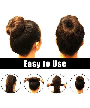 Magic Foam Sponge Hair Bun Maker 4-Pack - Easy Twist Curler Tool for Women & Girls (Beige) - Buy Online on GoSupps.com