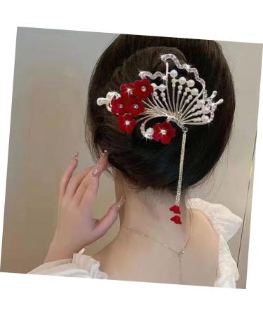 minkissy Camellia Clip Hair Pins Hair Clips Flower Hair Clip Velvet Bride China Hair up - Buy Online on GoSupps.com