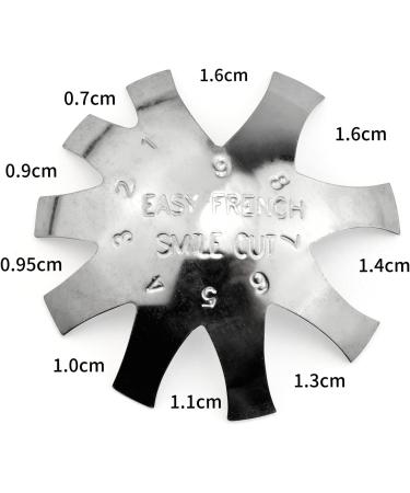 Rainbow French Smile Line Cutter - Professional V Shaped Manicure Tool HJ-NAT197-FS09 - Buy Online on GoSupps.com