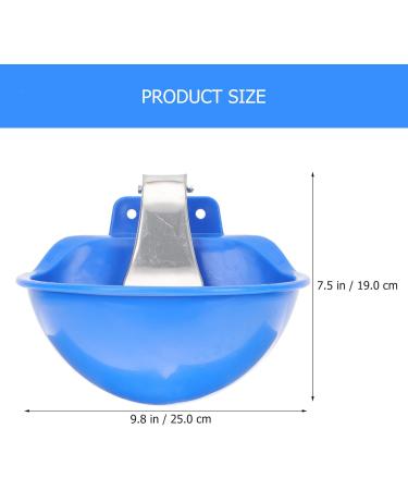 Mipcase Cow Drinking Bowl Stainless Sink Goat Feeder Blue Accessories Farm Feeding Water Bowl Automatic Dog Waterer Horse - Buy Online on GoSupps.com