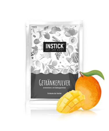 Intick |Sugar -free instant drink - taste mango |Pack for 18 L |Drink powder - vegan low in calories with vitamin C flavored