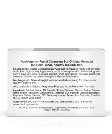 Neutrogena Facial Bar Original Formula 3.5 oz - Pack of 3 - Buy Online on GoSupps.com