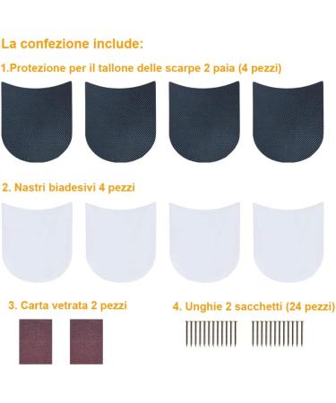 Unikstep Shoe Sales Cushions - Anti-Slip Rubber Heels 3.5mm Thick Replacement Set & Self-Adhesive Stickers for Ultimate Shoe Protection - Buy Online on GoSupps.com