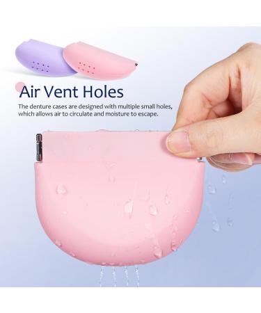 Healvian 4-Part Retainer Etui - Cute Slim Aligner Holder with Ventilation Holes | Dental Storage Container & Toothpaw Box for Prosthesis - Buy Online on GoSupps.com