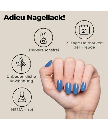 Original Miss Sophie Nail Foils - Dark Petrol Ultra-Thin Nail Polish Stripes for Finger & Toenails | Compatible with Natural Acrylic Gel & Shellac Nails | International Shipping Available - Buy Online on GoSupps.com