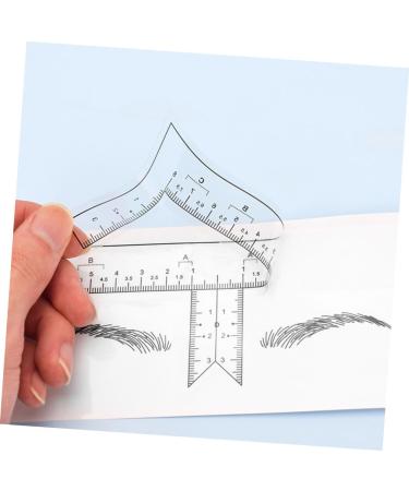 Hemoton 10pcs Tools Stickers Eyebrow Line for Measurement Makeup Eyebrow Mapper Positioning Ruler Disposable - Buy Online on GoSupps.com