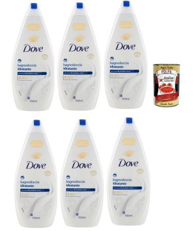 Italian Gourmet E.R. Dove Hydrating Shower Gel Foaming Bath 700ml + Pulpa Italian Gourmet 400g Pack of 6