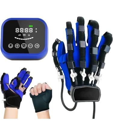 Rehabilitation Robot Gloves For Hand Function Recovery Finger Trainer Stroke Hemiplegia Rehabilitation Training Equipment Finger Rehabilitation Brace Protector (Color : Left Size : Medium) Medium Left