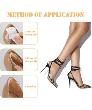 8 Pairs Forefoot Gel Cushions - Self-Adhesive Heel Inserts for High Heels | Anti-Slip Foot Care Insoles for Men & Women - Buy Online on GoSupps.com