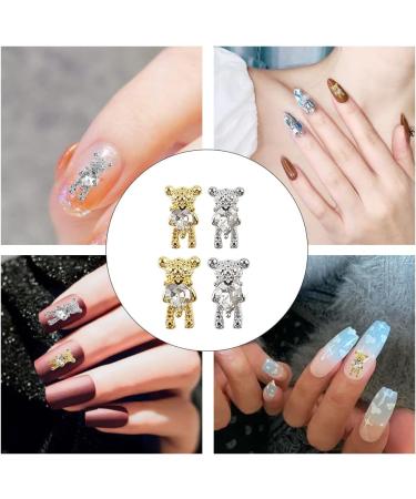 20pcs Small Bear Nail Art Metal Charms Kit for Women and Girls | 3D Nail Decoration - Buy Online on GoSupps.com