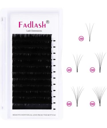 Fadlash Easy Fan Lashes C Curl 0.07 12mm Single Russian Eyelashes Extensions - Buy Online on GoSupps.com