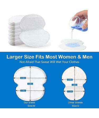 100 Pack Underarm Sweat Pads - Premium Quality Hyperhidrosis Protection for Men and Women - Buy Online on GoSupps.com