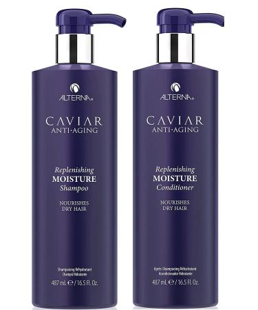 Alterna Caviar Anti-Aging Replenishing Moisture Hair Care Shampoo & Conditioner Set 1.03 Pound (Pack of 2)