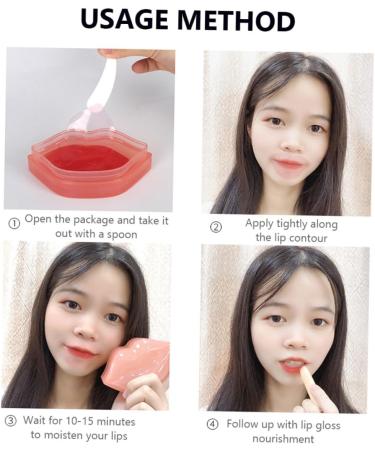 Beaupretty Collagen Lip Masks lip Anti Aging Lip chubby lips Lip Sleeping Lips Patch hydrogel lip patches Lip Care Repair Lip Gel Lip Gel Collagen Lip Collagen Lip Lipmask - Buy Online on GoSupps.com