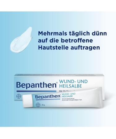Bepanthen Wound Healing Ointment - Promotes Healing of Small Cuts and Cracked Skin - 20g/0.70 Fl.oz - Buy Online on GoSupps.com