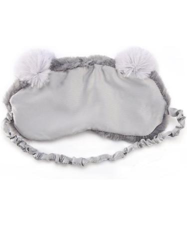 Koala Plush Sleeping Eye Mask - Cute Animal Design for Kids and Adults | Adjustable, Soft, and Elastic Eye Cover for Christmas, Winter, Travel - 5 Colors - Buy Online on GoSupps.com