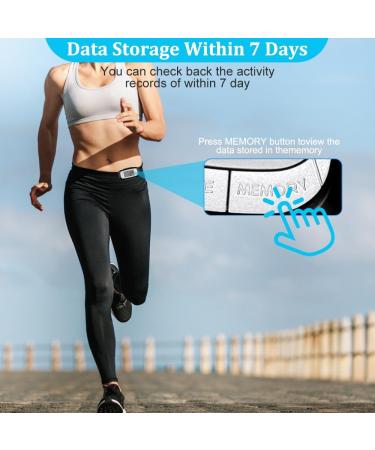 Fivtsme 3D Pedometer Clip - Step Counter for Walking | Simple Large Display Fitness Tracker for Men & Women | No App or Phone Required - Buy Online on GoSupps.com