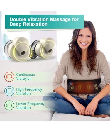 Buy USB Heating Massage Belt for Back & Belly Pain Relief | Electric Heating Pad for Sciatica & Waist Discomfort - Buy Online on GoSupps.com