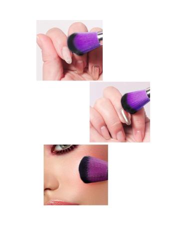 Travel-Friendly Purple Makeup Brush Set - Portable Powder Blusher & Wet Hair Brush - One Size - Buy Online on GoSupps.com