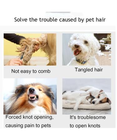 2024 PET Knotting Comb & Filzing Knife for Cats | 3-in-1 Hair Removal Tool | Removes Matted & Loose Hair (2PCS-D) - Ideal for All Cat Breeds - Buy Online on GoSupps.com