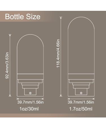 Travel Spray Bottle 1.7oz - Refillable Mini Spray Bottles for Perfume Toners & Mists - Perfect Travel Size - Buy Online on GoSupps.com