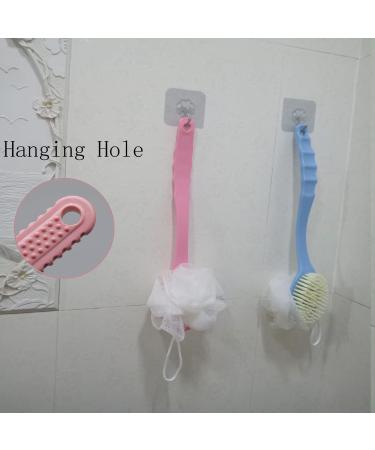 2 Pack Body Brush Back Scrubber Set - Long Handle Shower Bath Loofah Bristles Sponge for Men and Women - Wet/Dry Use (2PACK) - Buy Online on GoSupps.com