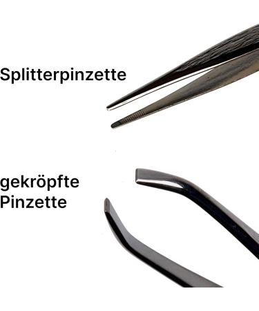 Sonnenschein by Hans Kniebes Eyebrow Tweezers 4 Stainless Steel Tweezers for Plucking Hair and Removing Blackheads for Precise Facial Care 4er Set - Buy Online on GoSupps.com