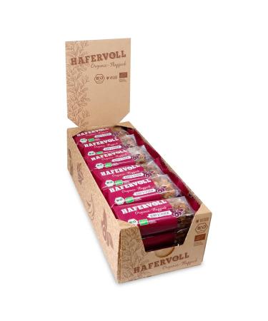 Hafer Organic Flapjack Berry & Cashew 18 x 60 g of cereal bars - organic certified with honey without the addition of sugar oats baked in the oven Organic Berry & Cashew - Buy Online on GoSupps.com