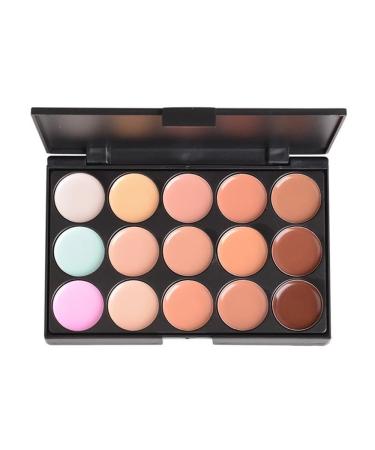 PhantomSky 15 Color Cream Concealer Camouflage Makeup Palette Contouring Kit 1 - Perfect for Professional and Daily Use