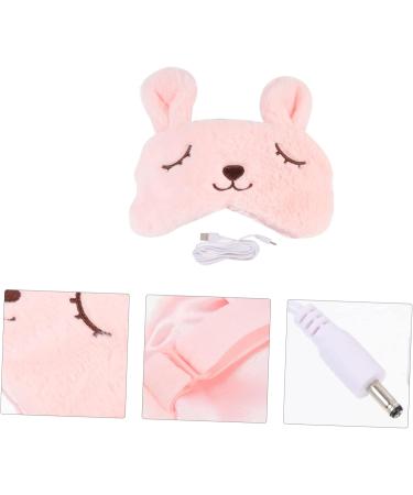 GARVALON USB Heating Eye Mask Night Eye Cover Decorative Eye Cover Eye Mask for Home Travel Eye Mask Night Eyeshade Electric Eye Cover Rechargeable Eye Mask Night Eye Mask Travel Eye Pad Pink 20.5x10x0.8cm - Buy Online on GoSupps.com