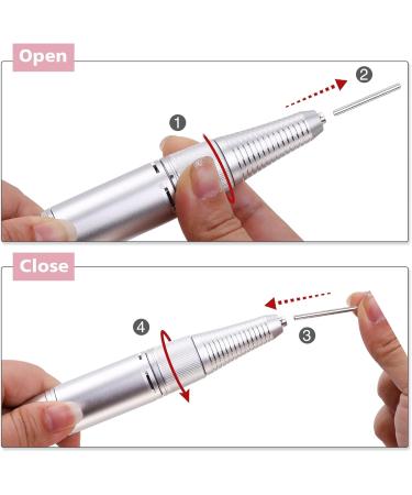 AZ GOGO Professional Nail Drill 30000 Rpm Rechargeable Portable Nail Drills for Acrylic Gel Nails - New Upgraded Electric Nail File with Pink LCD Display - Buy Online on GoSupps.com