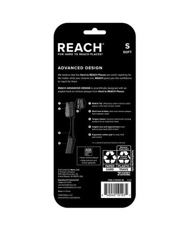 Reach Advanced Design Soft Bristle Toothbrush 7 Count Value Pack - Buy Online on GoSupps.com