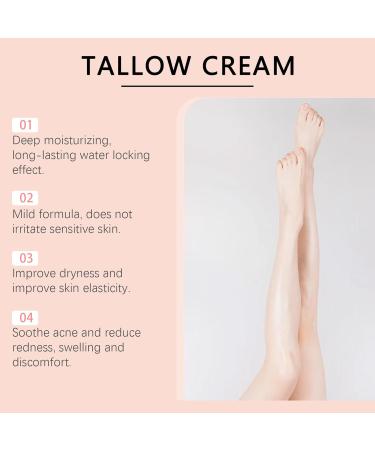 Tallow skin cream natural face and body care rich moisturizer with bovine tallow soothing and nourishing care for supple skin tallow cream - Buy Online on GoSupps.com