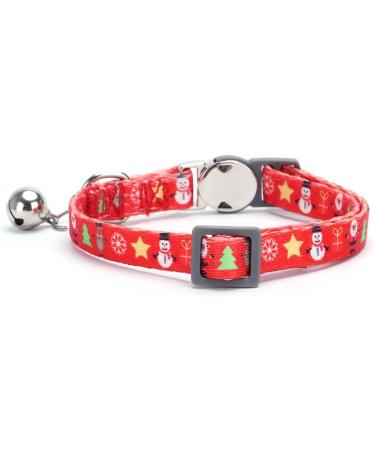 Moonpet Personalized Cat Necklace with Name & Phone - Safety Closure & Bell - Christmas Style - Buy Online on GoSupps.com