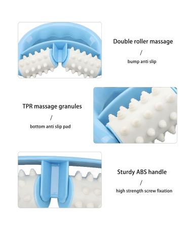 V-Shape Manual Massage Roller - Neck Thighs & Calves Relief | Perfect Gift for Men & Women | Dual Bike Design - Buy Online on GoSupps.com