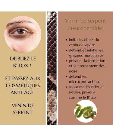 Green idea - Snake venom cream - Btox effect - Immediate face lifting cream with snake venom - Anti-wrinkle - Firming cream - 50 g - Buy Online on GoSupps.com