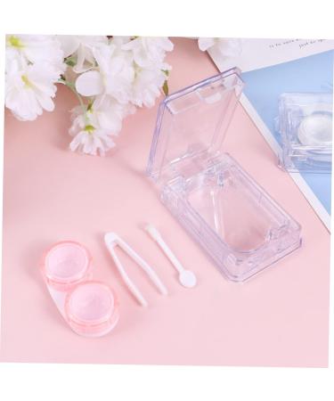 Buy Healvian Cute Mini Contact Lens Containers - 4-Piece Set with Mirror & Holder | Japanese Style Cleaning Case - Buy Online on GoSupps.com