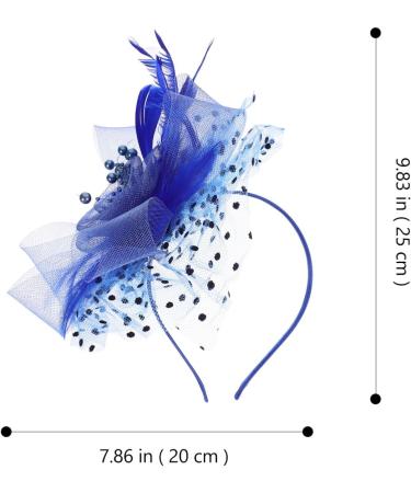 Lurrose Flower Hair Accessories Fascinators Hat for Women Fascinators hair clip Tea Party Headband Hair Clips for Women Wedding Cocktail Party Blue Ladies Hats One Size Blue - Buy Online on GoSupps.com