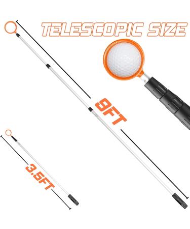 prowithlin Golf Ball Retriever  9/12/15/18ft Aluminum Alloy Golf Ball Retriever Telescopic Golf Accessories Golf Gift 12ft New handle - Buy Online on GoSupps.com