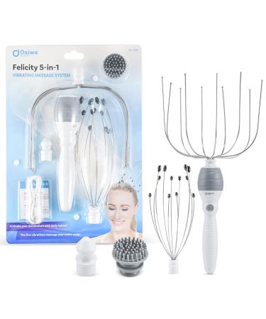 Daiwa Felicity Head Scalp Massager Scratcher 5-in-1 Stress Relief Gift Set