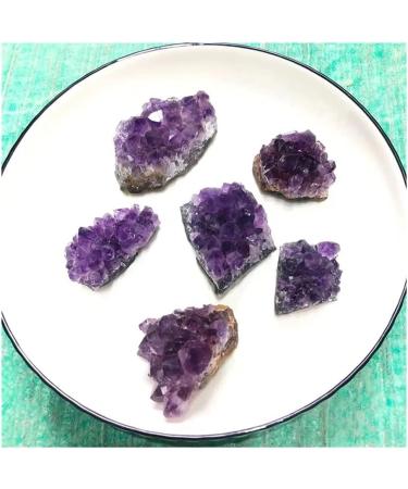 for 100g Natural Raw Amethyst Quartz Purple Crystal Cluster Stones Specimen Home Crafts Decoration Ornament Full of Texture (Color : Amethyst Cluster Size : 40-70g) 40-70g Amethyst Cluster - Buy Online on GoSupps.com