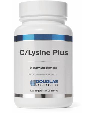 Douglas Laboratories C/Lysine Plus | Vitamin C and L-Lysine to Support Connective Tissues and Collagen | 120 Capsules Standard Packaging