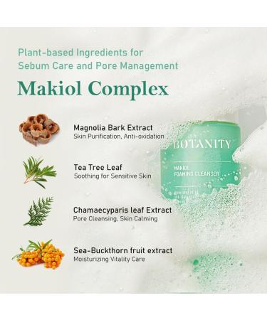 Makiol Foaming Cleanser | Low pH Sebum Control & Pore Refining | Gentle & Refreshing for All Skin Types | Cruelty-Free | 5.07 fl oz - Buy Online on GoSupps.com