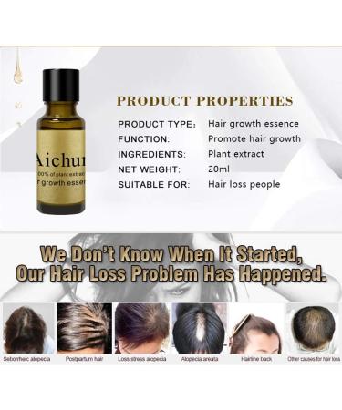 Aichun Hair Growth Essence - 100% Plant Extract Anti-Hair Loss Treatment with Ginger & Ginseng 20ml for Damaged Hair - Buy Online on GoSupps.com