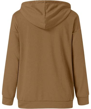 oelaio Sweatshirt for Womens Fall 2023 Yes Im Cold Me 24/7 Long Sleeve Hooded Sweatshirt Casual Funny Letter Printed Long Khaki - Buy Online on GoSupps.com