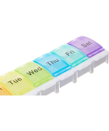 7-Day Pill Organizer Weekly Medication Organizer with Large Compartments Arthritis-Friendly Design BPA Free for Vitamins & Supplements Travel Essential - Buy Online on GoSupps.com
