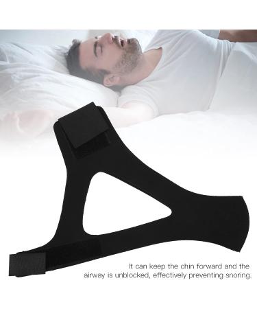 Adjustable CPAP Chin Strap for Men and Women - Anti Snoring Solution and Sleep Aid - More Nose Breathing - Black - Buy Online on GoSupps.com