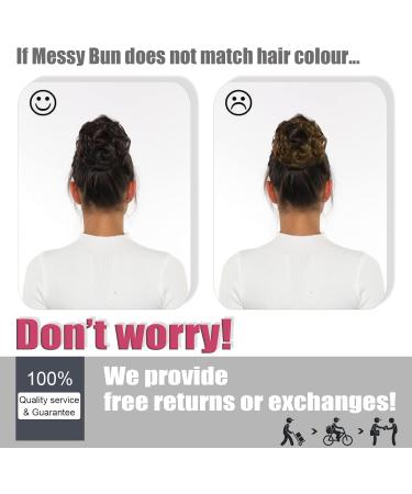 Yamel Messy Bun Hair Piece - Light Auburn/Dark Auburn Updo Extension for Women - Buy Online on GoSupps.com
