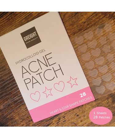 Buy Hydrocolloid Acne Pimple Patches - Heart & Star Shapes 28 Count | Fast Acne Treatment Conceals & Reduces Breakouts - Buy Online on GoSupps.com